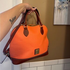 Dooney and Bourke Purse. Coral orange pink. Shoulder bag.